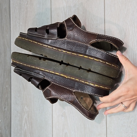 Vintage Dr.Martens Men 8092 Fisherman Chunky Tractor Platform Sandals shoes - Picture 11 of 16